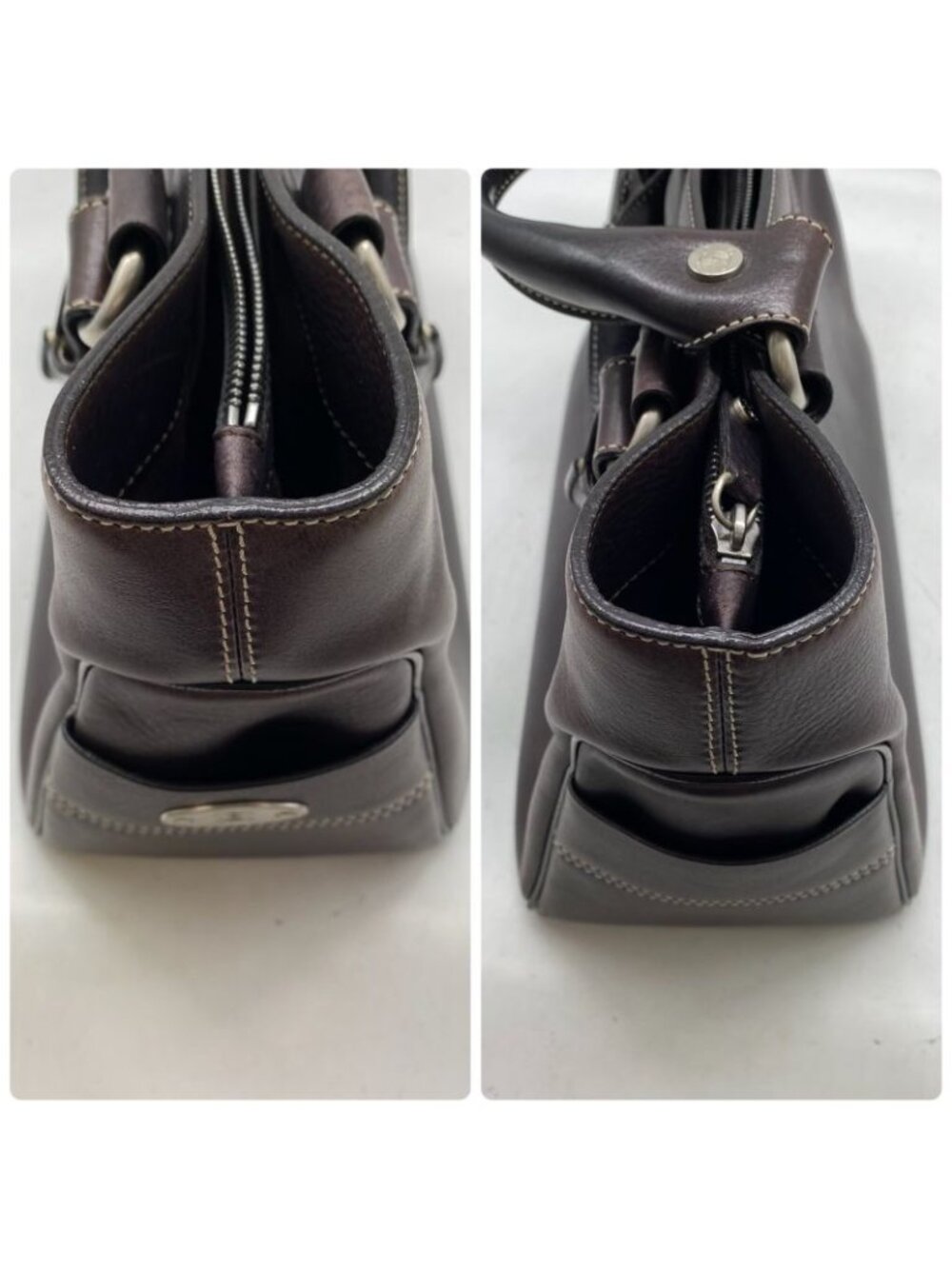 Celine Hand Tote Boogie Leather Brown Formal - Picture 5 of 16